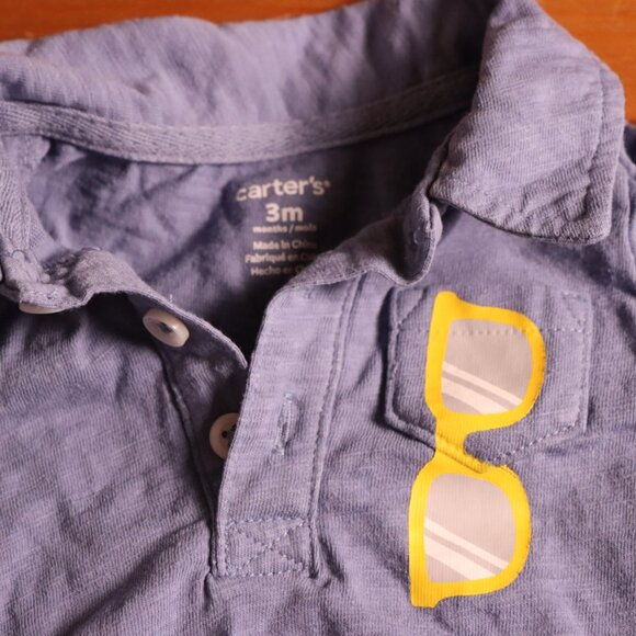 Lot of 8 baby clothes for 0/3M clothing,  longsleeved, shortsleeve, combo, dino - Picture 5 of 8